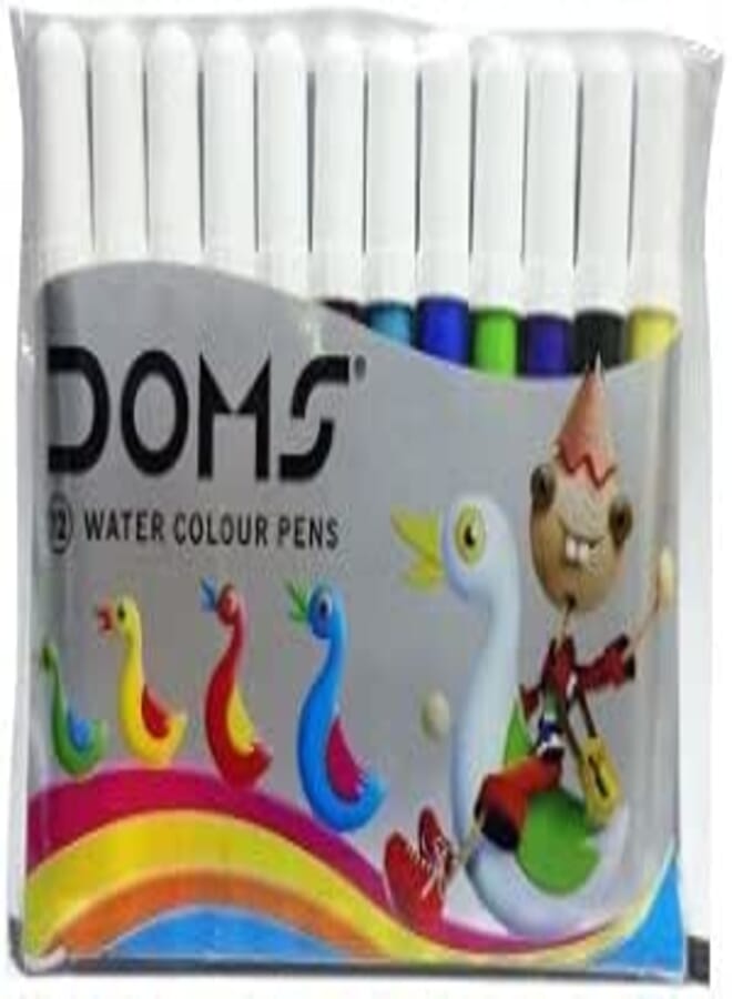 Doms Sketch Pen Mini - 12 colour, Pack of 10